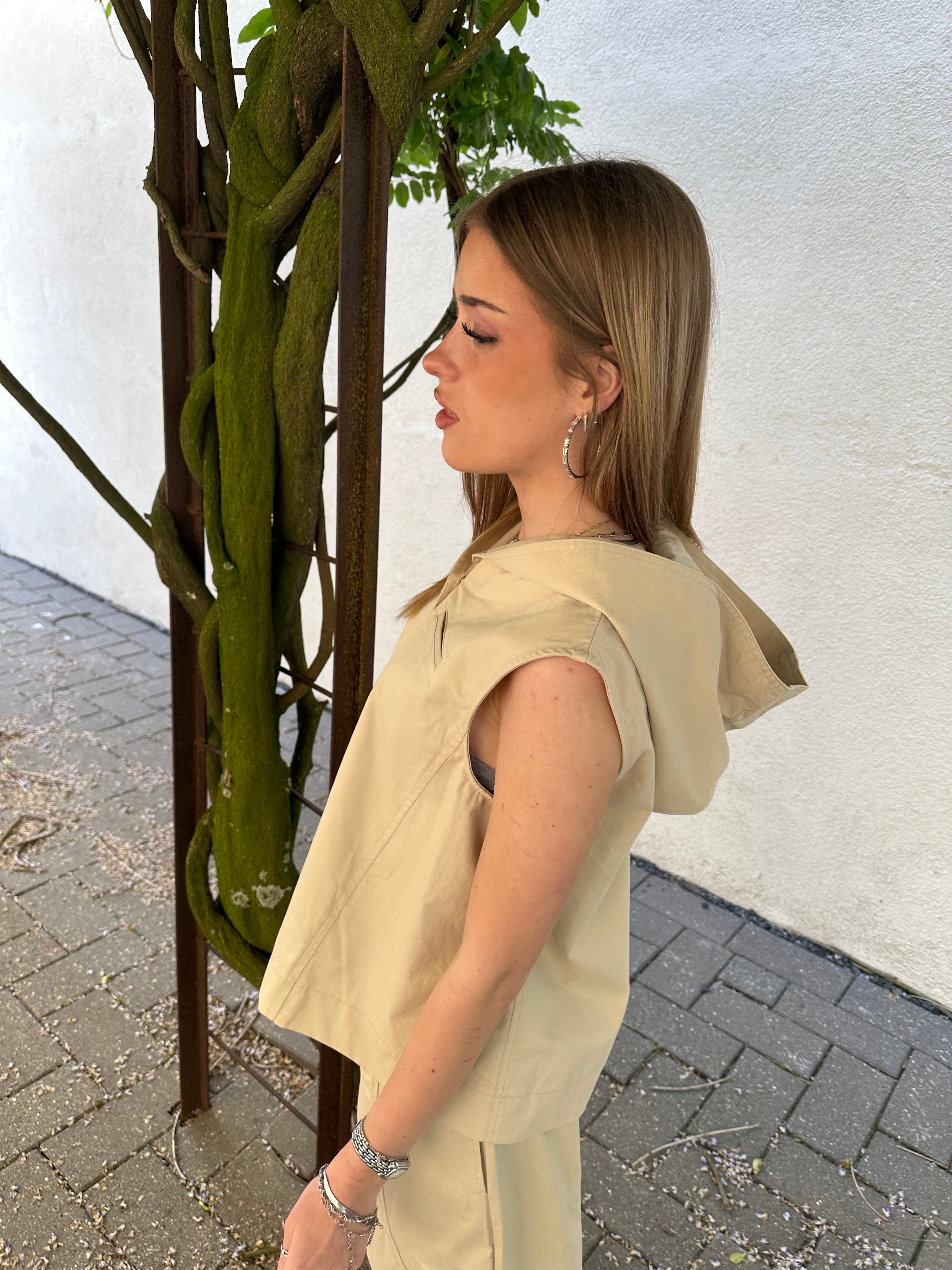 OBJSHANA Tailored Waistcoat - Humus